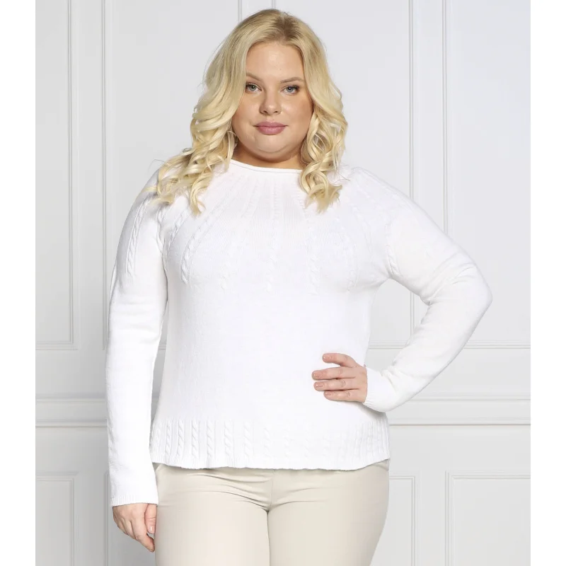 Persona by Marina Rinaldi Sweter AIRONE plus size | Regular Fit | z dodatkiem wełny i kaszmiru