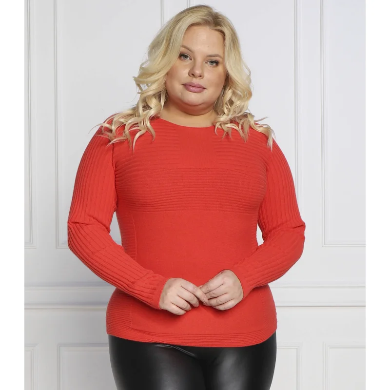 Persona by Marina Rinaldi Sweter ACRONIMO plus size | Regular Fit | z dodatkiem wełny i kaszmiru