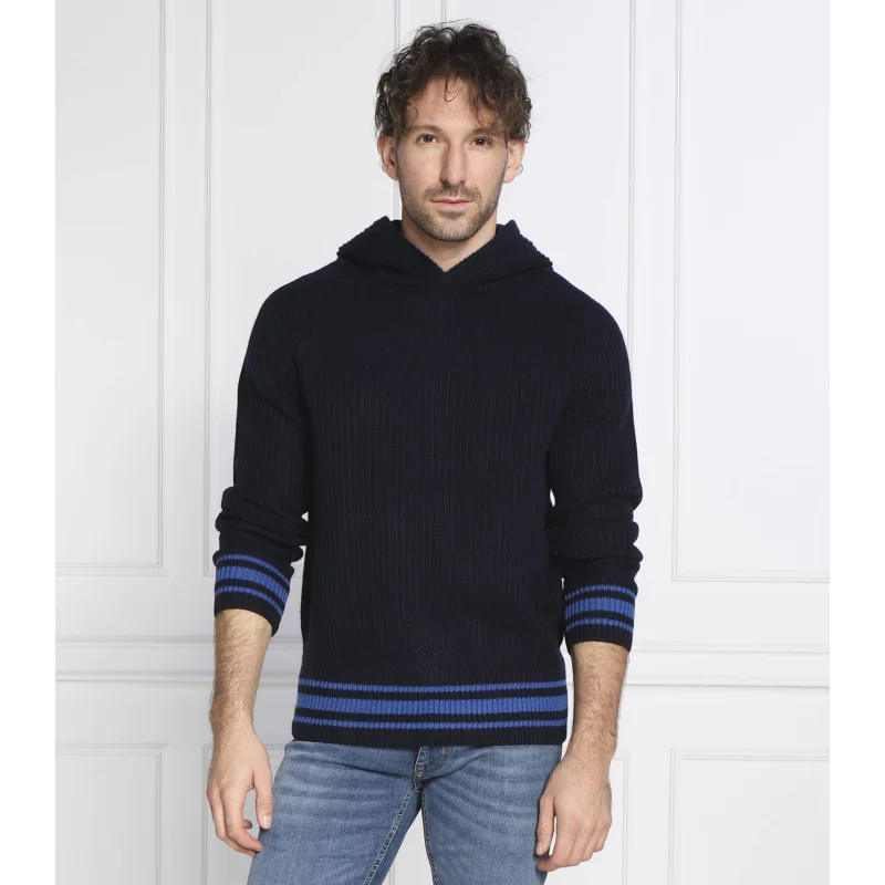 BOSS BLACK Wełniany sweter Lampione | Regular Fit
