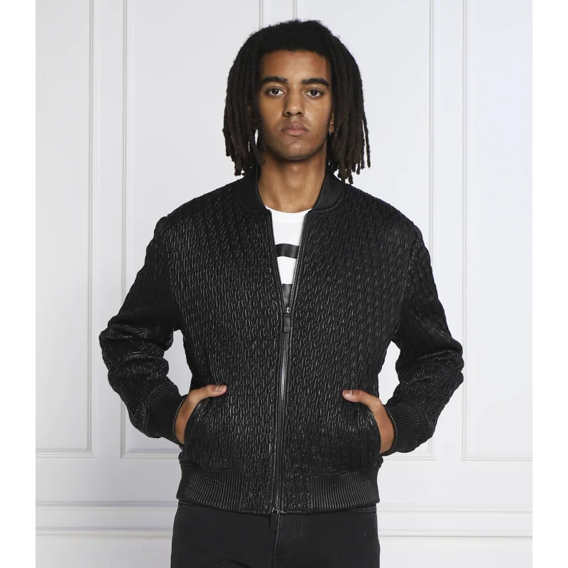 Emporio Armani Skórzana Kurtka BLOUSON | Regular Fit