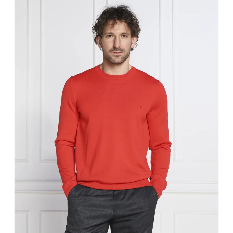 BOSS Wełniany Sweter Botto-L | Regular Fit