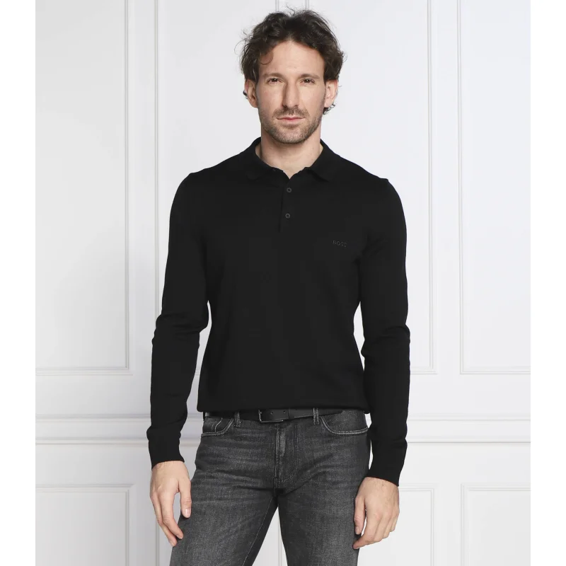 BOSS Wełniane polo | Regular Fit