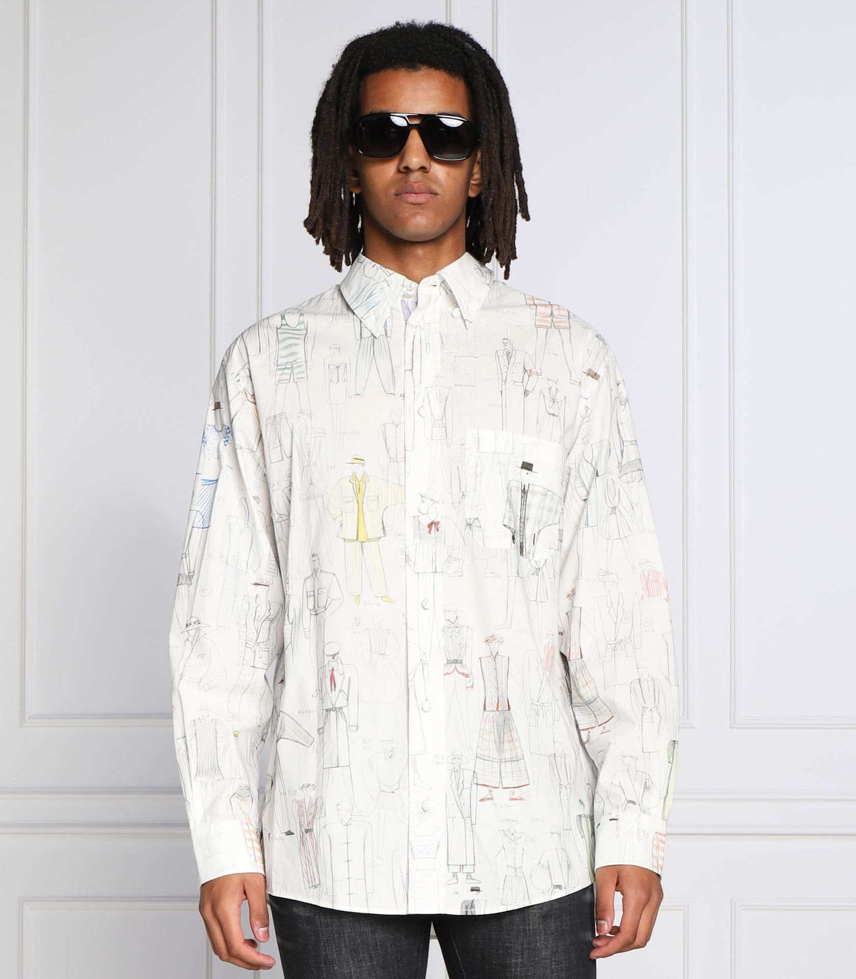 Kenzo Koszula PRINTED CASUAL SHIRT Regular Fit
