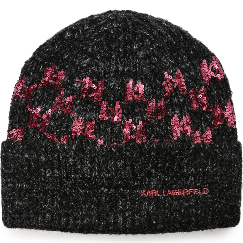 Karl Lagerfeld Czapka K/Evening | z dodatkiem wełny