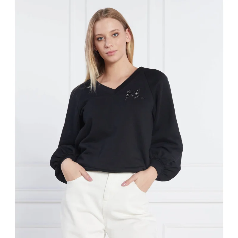 Karl Lagerfeld Bluza Puffy Sleeve | Regular Fit