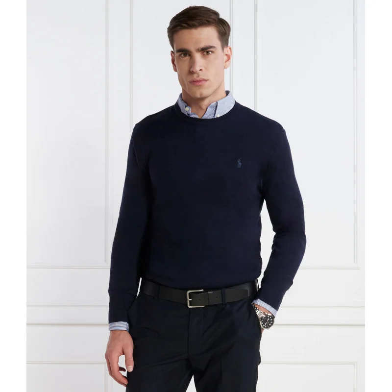 POLO RALPH LAUREN Wełniany sweter | Slim Fit