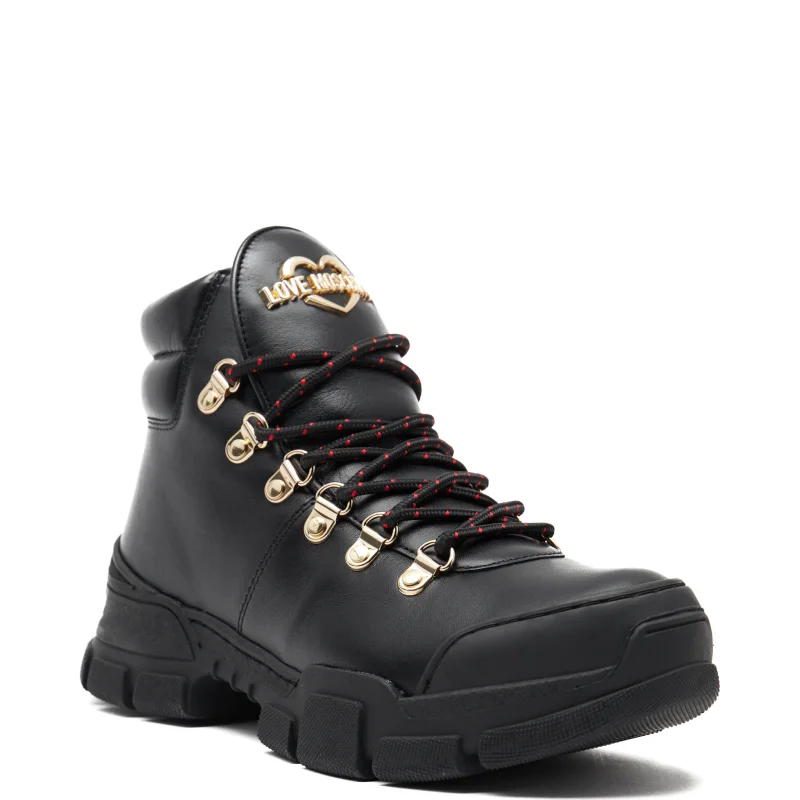 Love Moschino Skórzane buty trekkingowe