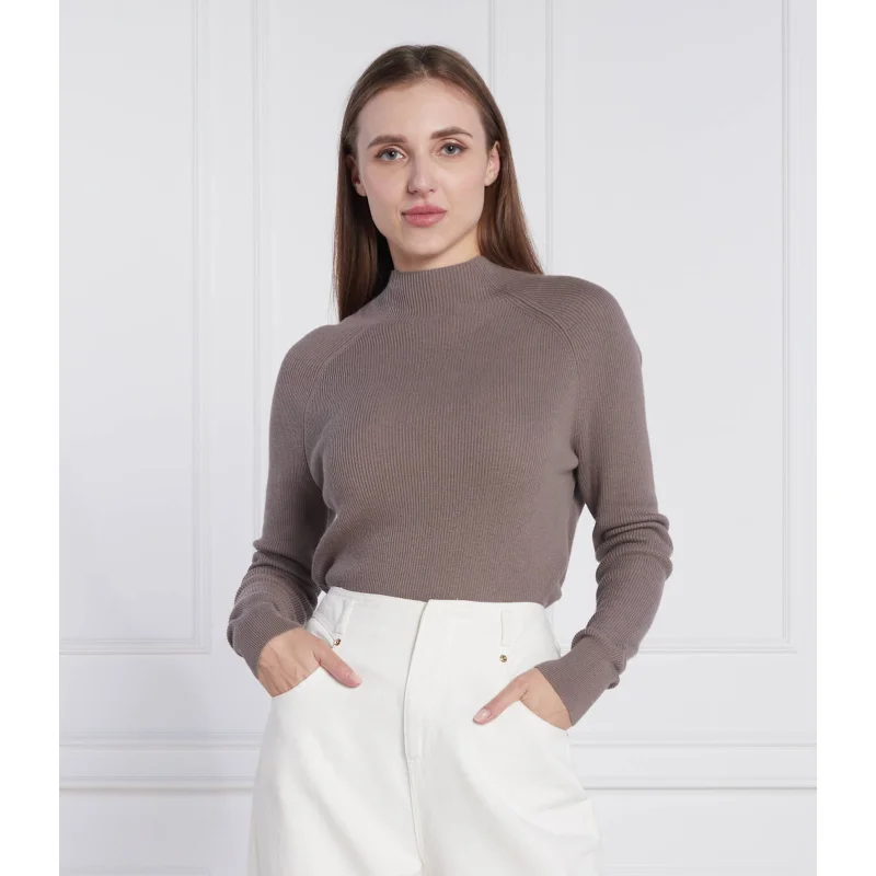 Calvin Klein Sweter | Slim Fit | z dodatkiem wełny