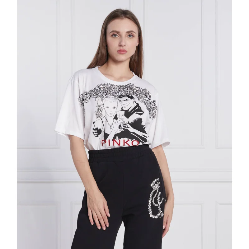 Pinko T-shirt PINKO X DIABOLIK FEDERICA | Regular Fit