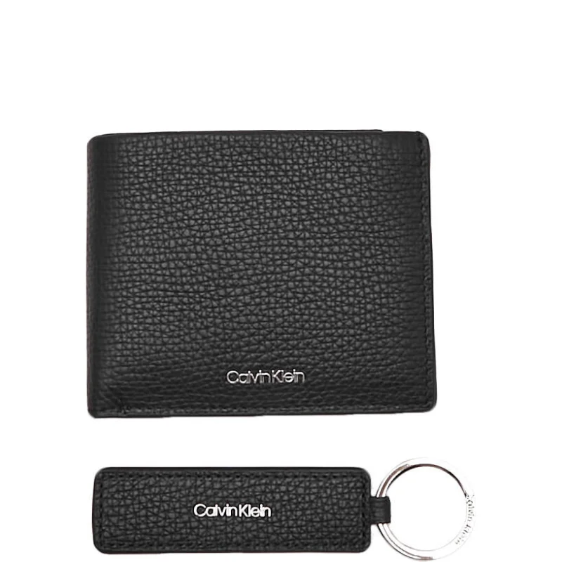 Calvin Klein Skórzany portfel + brelok