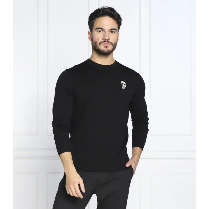 Karl Lagerfeld Wełniany sweter | Regular Fit