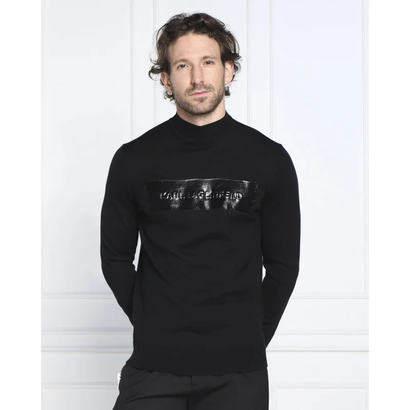 Karl Lagerfeld Wełniany sweter | Regular Fit