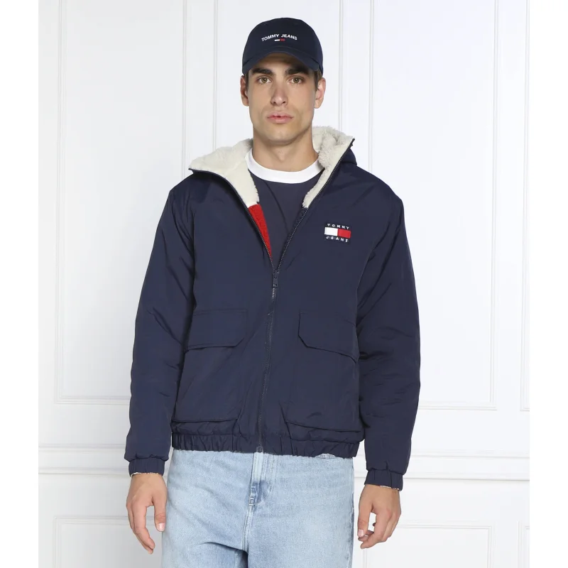 Tommy Jeans Dwustronna kurtka SHERPA | Relaxed fit