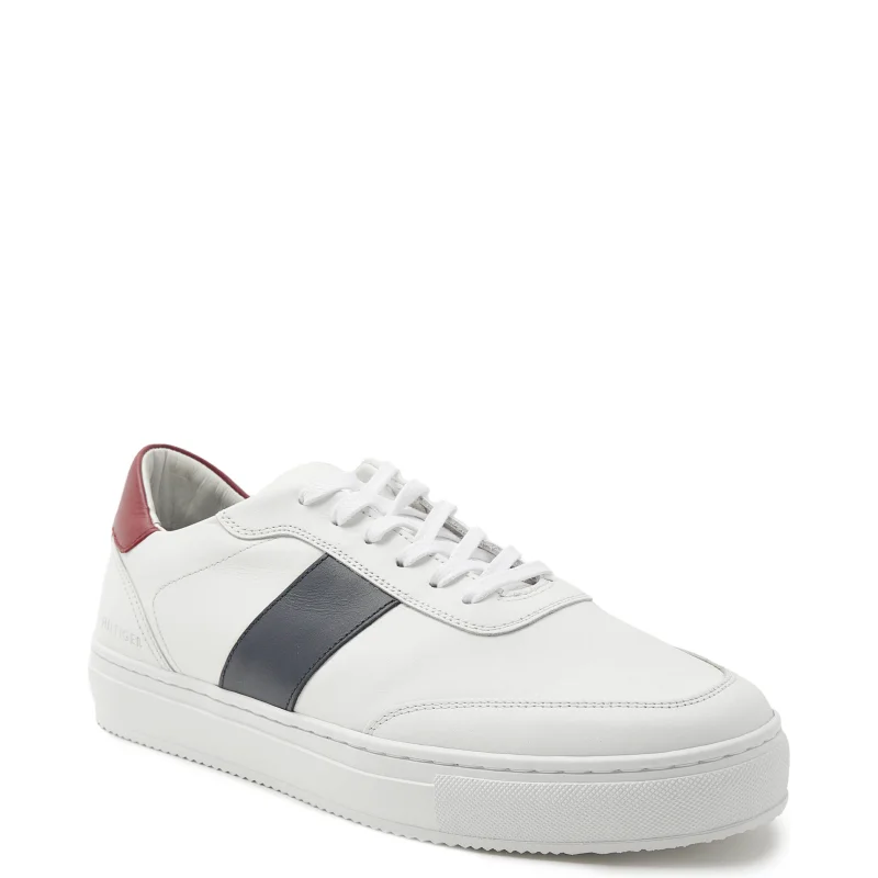 Tommy Hilfiger Skórzane trampki CUPSOLE STRIPE