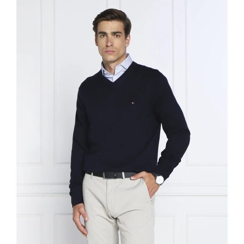 Tommy Hilfiger Sweter | Regular Fit | z dodatkiem kaszmiru