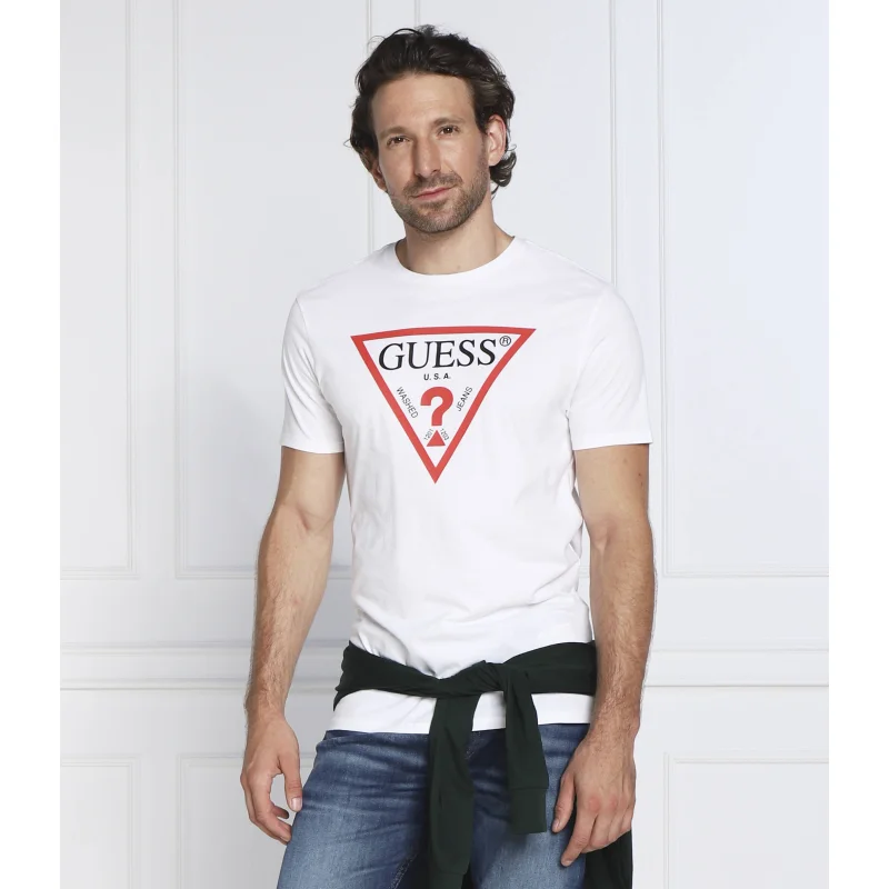 GUESS T-shirt TRI LOGO | Regular Fit