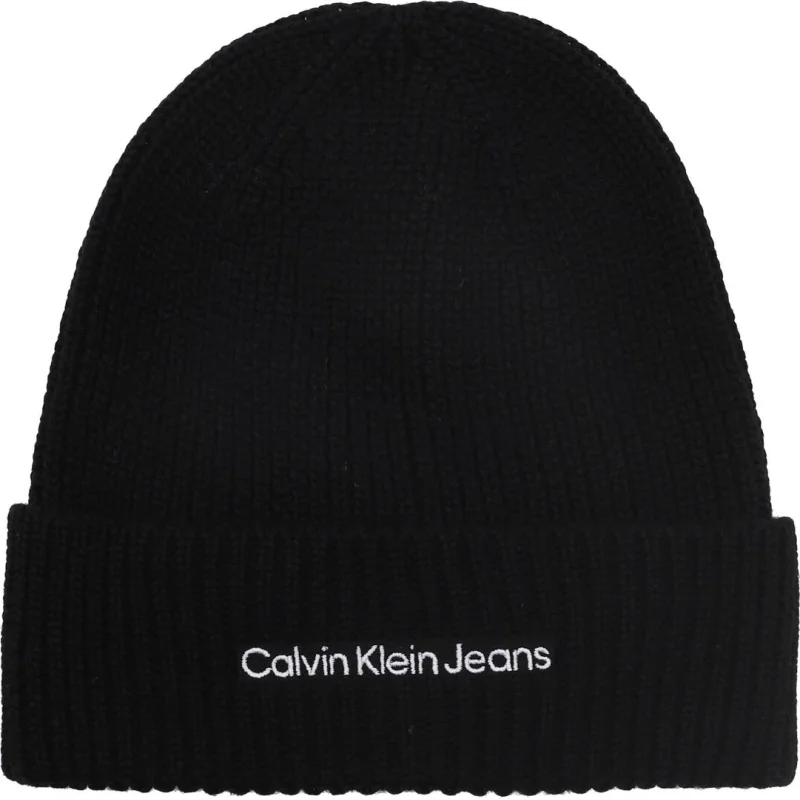 CALVIN KLEIN JEANS Czapka | z dodatkiem wełny