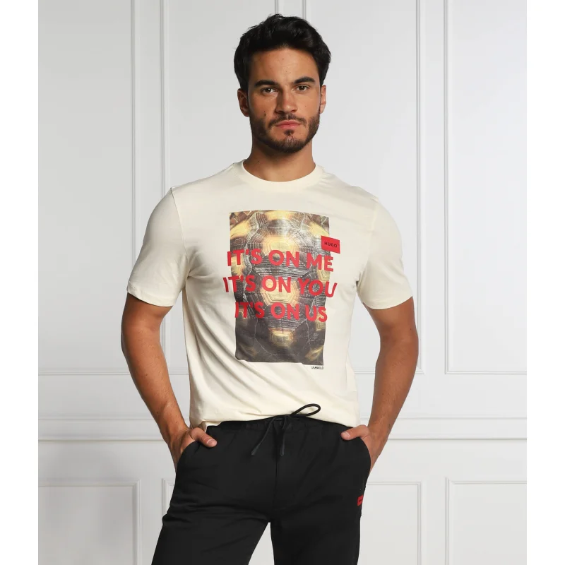 HUGO T-shirt Dinseng | Straight fit
