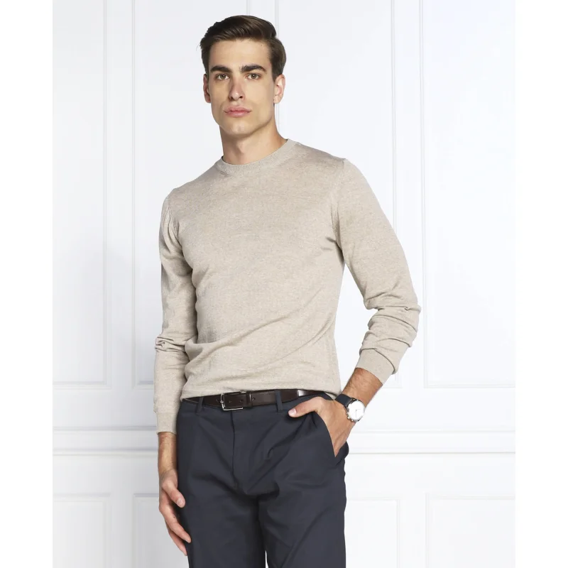 Oscar Jacobson Wełniany sweter Custer | Slim Fit
