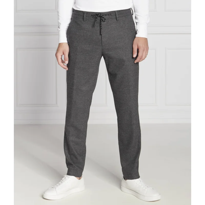 BOSS Spodnie P-Genius-DS-224 | Slim Fit | z dodatkiem wełny