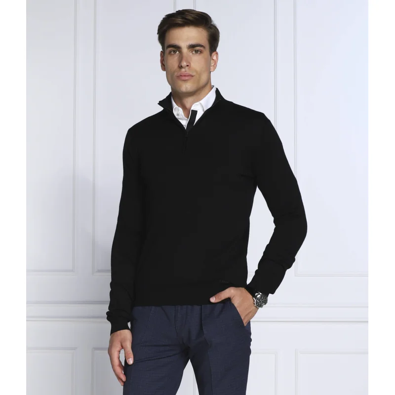 HUGO Wełniany sweter San Quirin-M | Regular Fit
