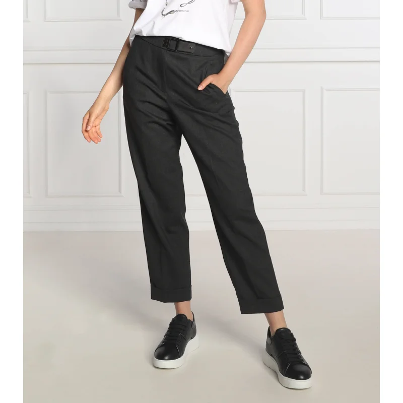 Peserico Wełniane spodnie | carrot fit