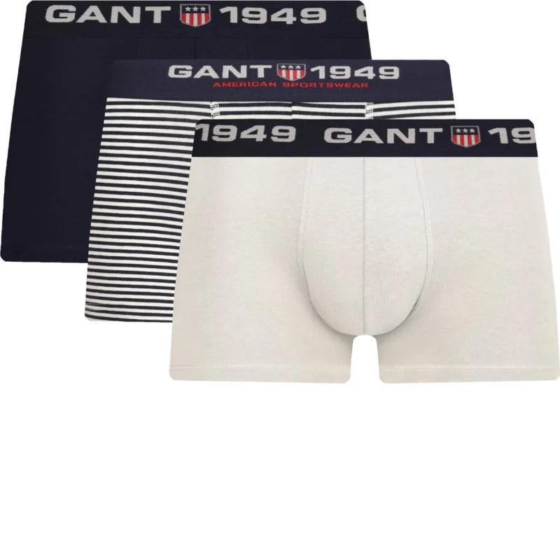 Gant Bokserki 3-pack RETRO SHIELD STRIPE