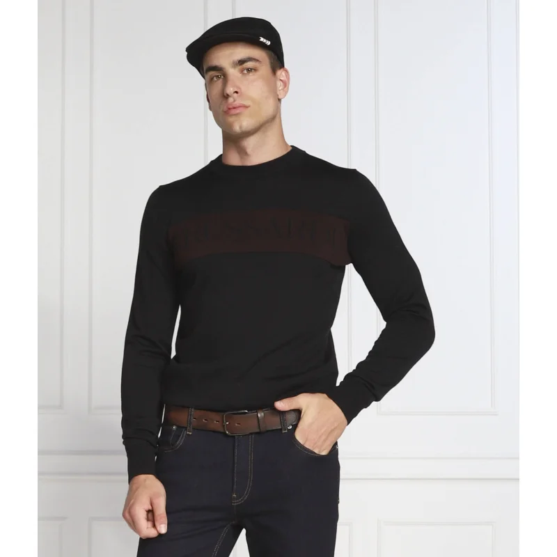 Trussardi Sweter | Regular Fit | z dodatkiem wełny