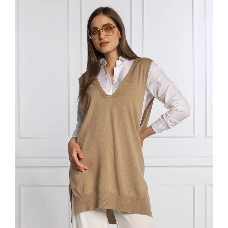 RIANI Wełniany bezrękawnik | Relaxed fit | z dodatkiem jedwabiu