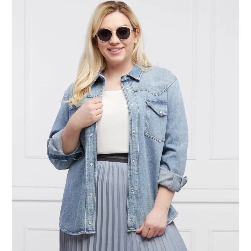 Persona by Marina Rinaldi Koszula FARRO Plus size | Regular Fit | denim