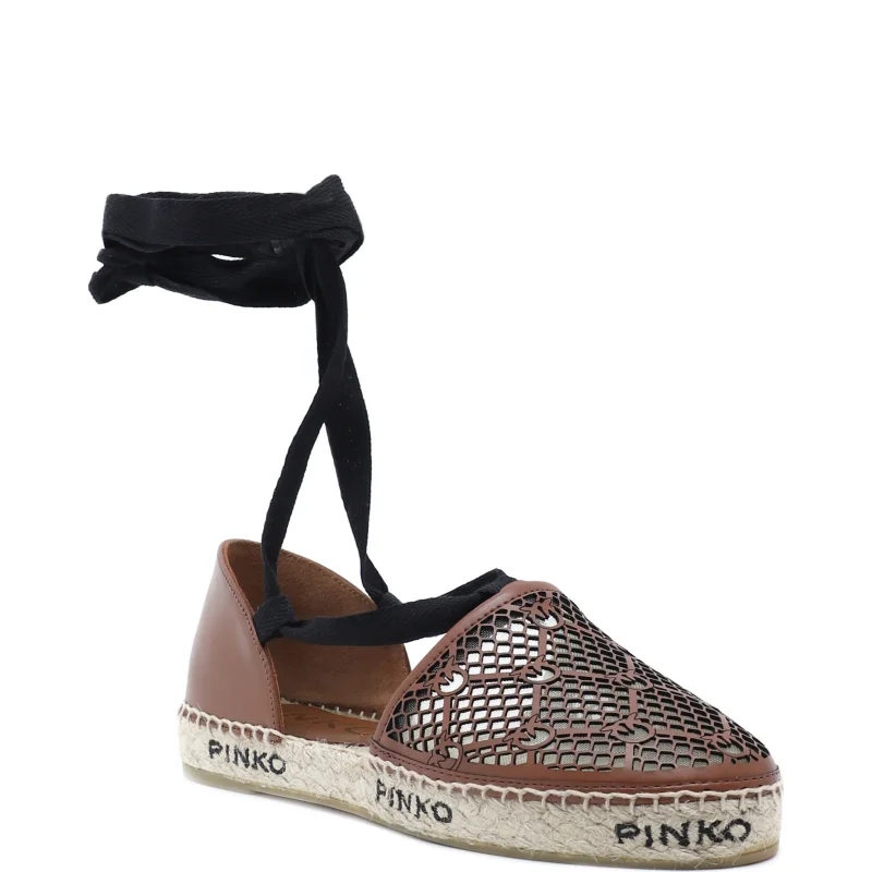 Pinko Skórzane espadryle ANGELICA