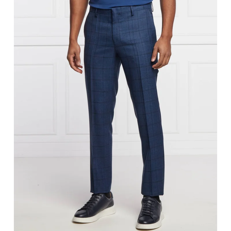 HUGO Wełniane spodnie Getlin212 | Slim Fit