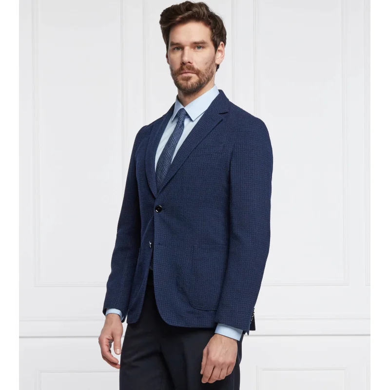 BOSS Wełniana marynarka Hanry | Slim Fit