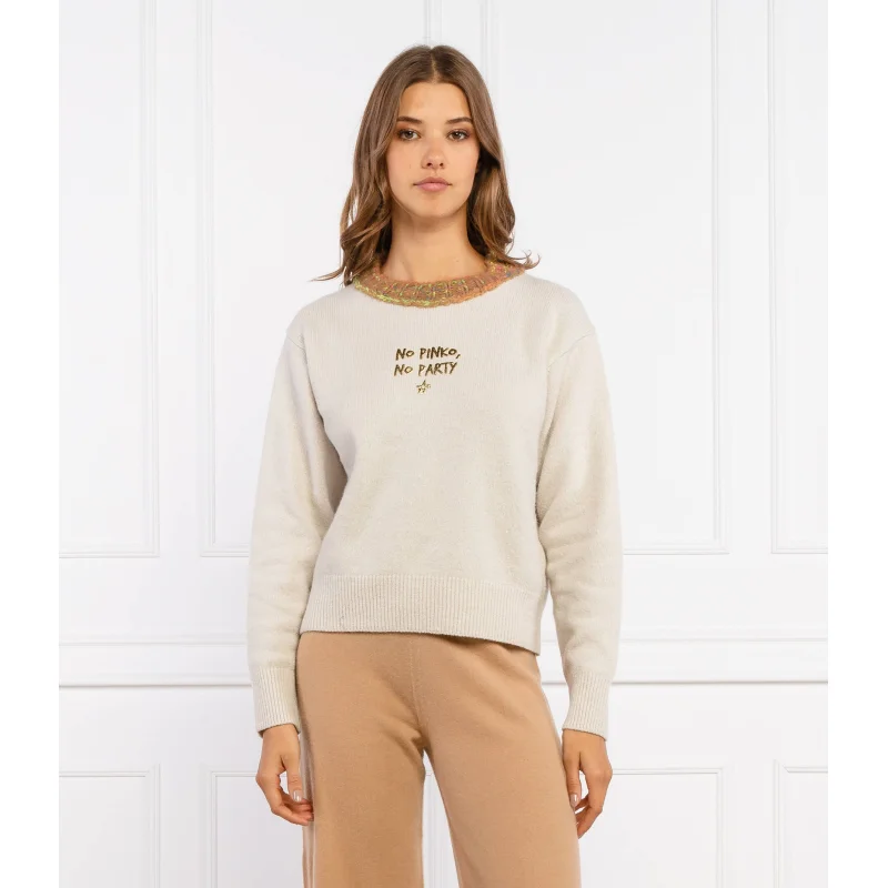 Pinko Sweter MOSCATO | Regular Fit | z dodatkiem wełny