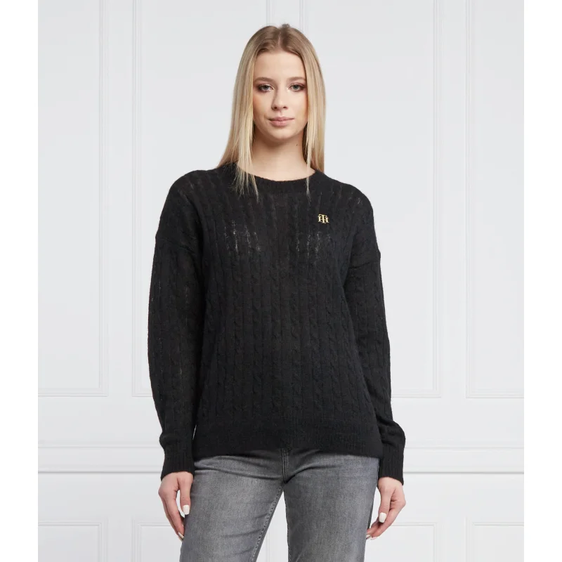 Tommy Hilfiger Wełniany sweter | Relaxed fit