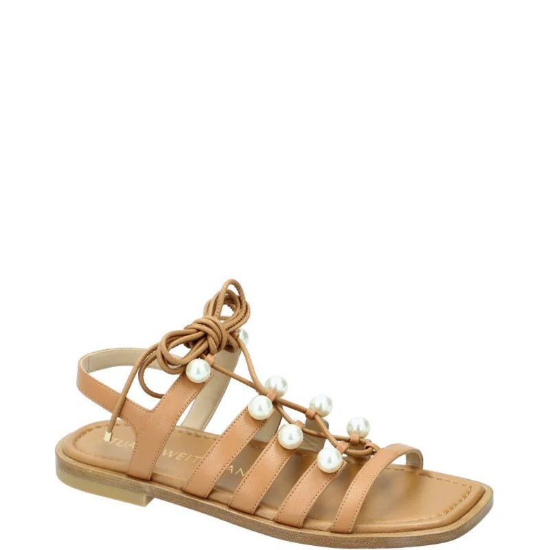 Stuart Weitzman Skórzane sandały