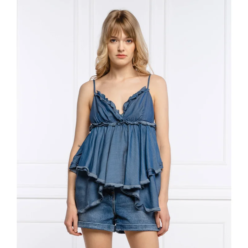 Pinko Top DIANA | Loose fit | denim