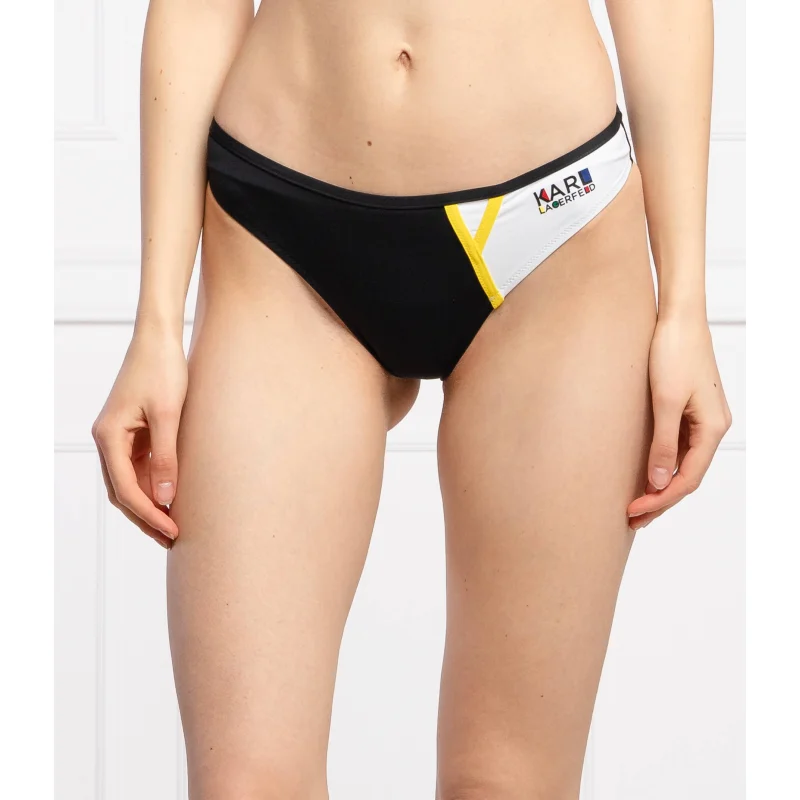Karl Lagerfeld Swimwear Dół od bikini Bicolor Bottom