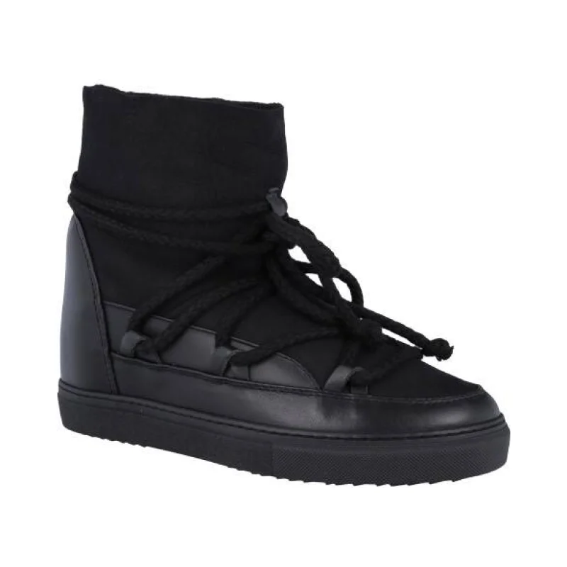 INUIKII Skórzane śniegowce CLASSIC WEDGE | z dodatkiem wełny
