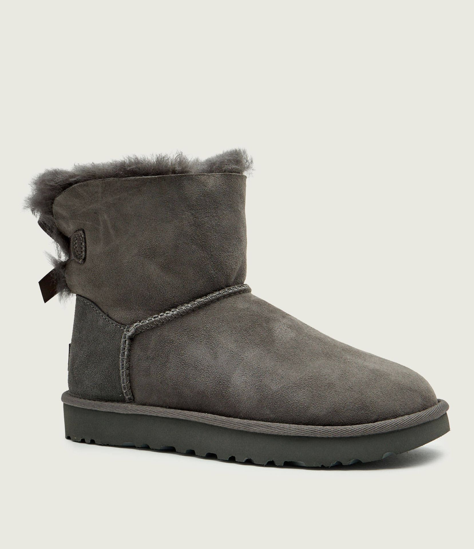 UGG Śniegowce Mini bailey bow II shearling zamsz