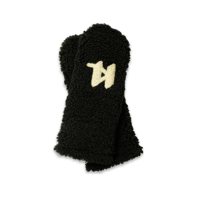 Karl Lagerfeld Rękawiczki Shearling Muff Natural | z dodatkiem skóry