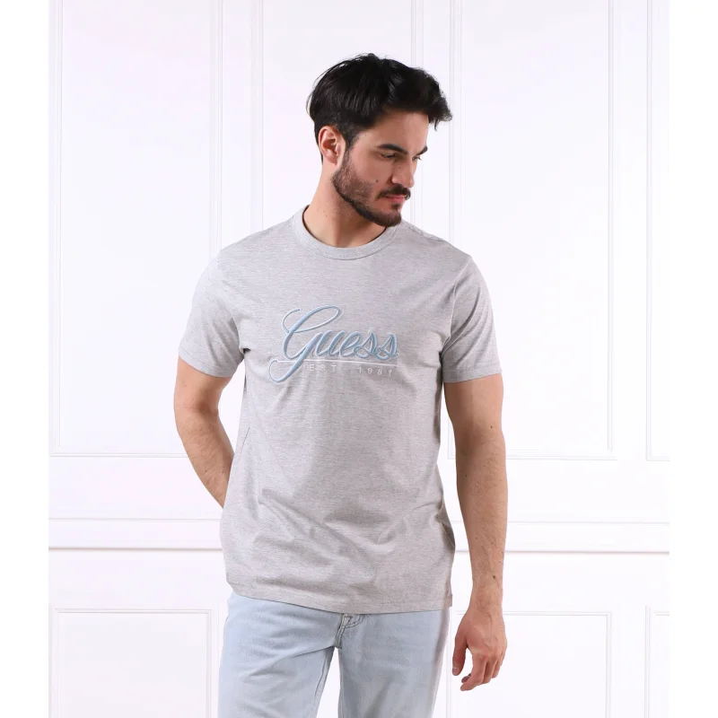 GUESS T-shirt SS CN GUESS 3D EMBRO | Regular Fit