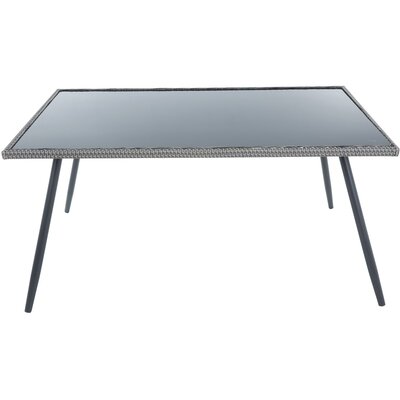 Stół Lupus 150 x 90 x 73 cm szary PATIO
