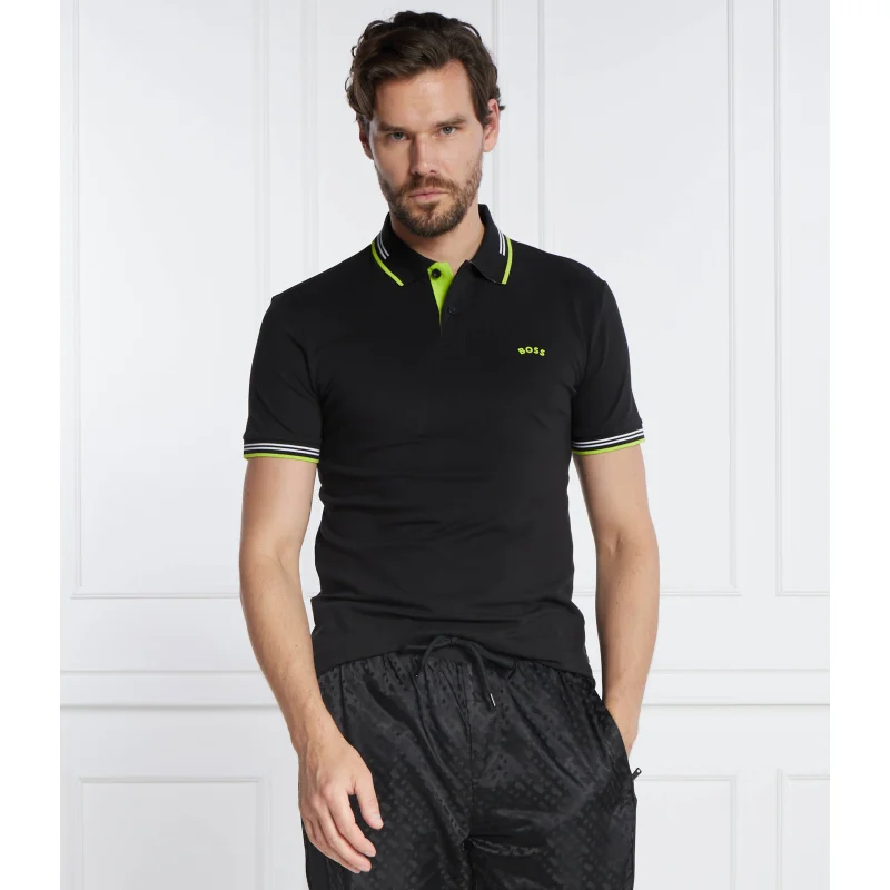 BOSS GREEN Polo Paul Curved | Slim Fit | stretch