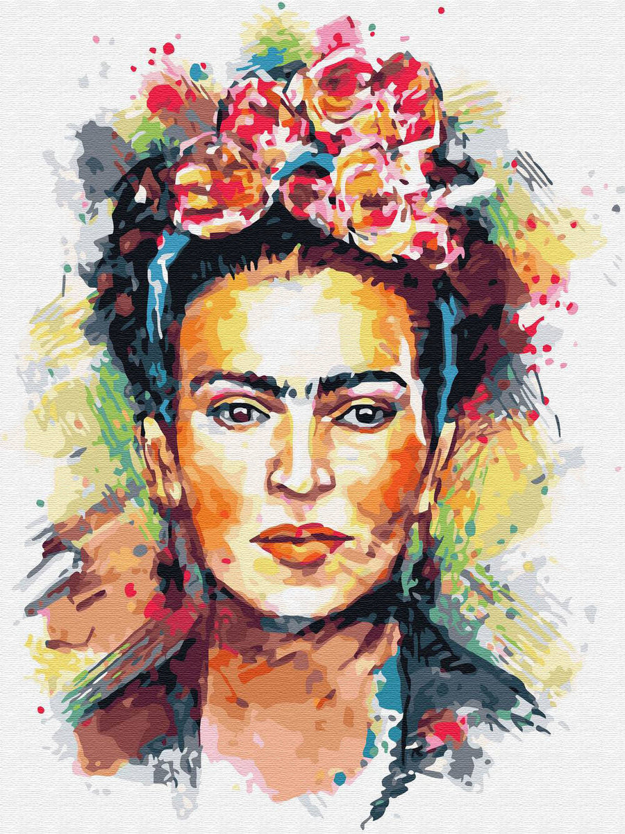 Haft Diamentowy Bez Ramy Frida Kahlo - Decoupage 30x40 Mozaika Diamentowa 5d