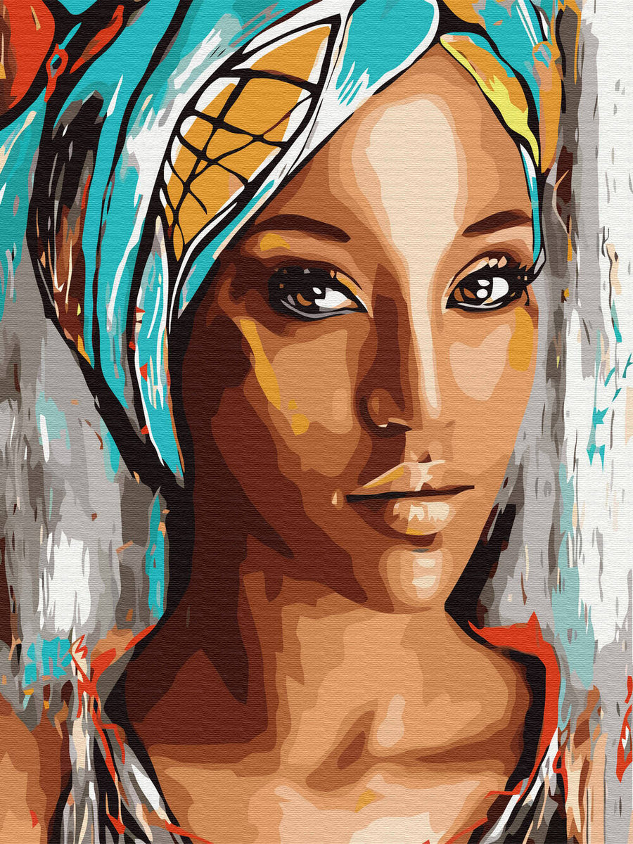 Haft Diamentowy Bez Ramy Brązowe Oczy Piękna Kobieta 30x40 Mozaika Diamentowa 5d