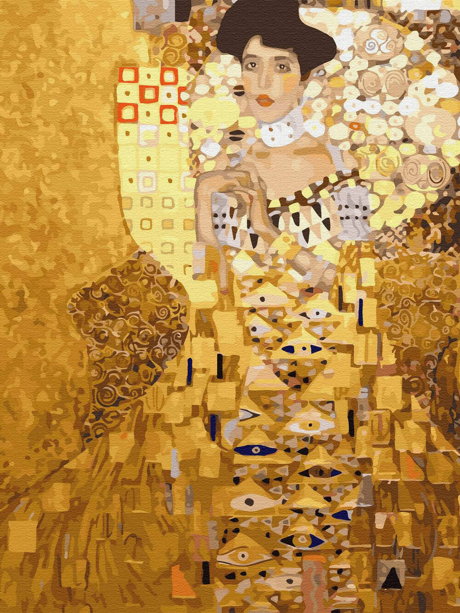 Haft Diamentowy Bez Ramy Portret Adele Bloch-bauer I Gustav Klimt 30x40 Mozaika Diamentowa 5d