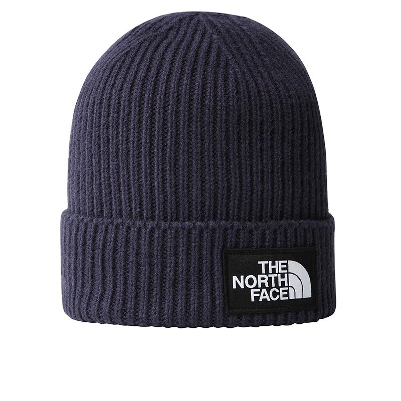 Czapka The North Face Logo Box Beanie 0A3FJX8K21 - granatowa