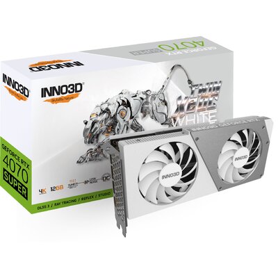Inno3D GeForce RTX 4070 Super Twin X2 OC White 12GB GDDR6X 192bit DLSS