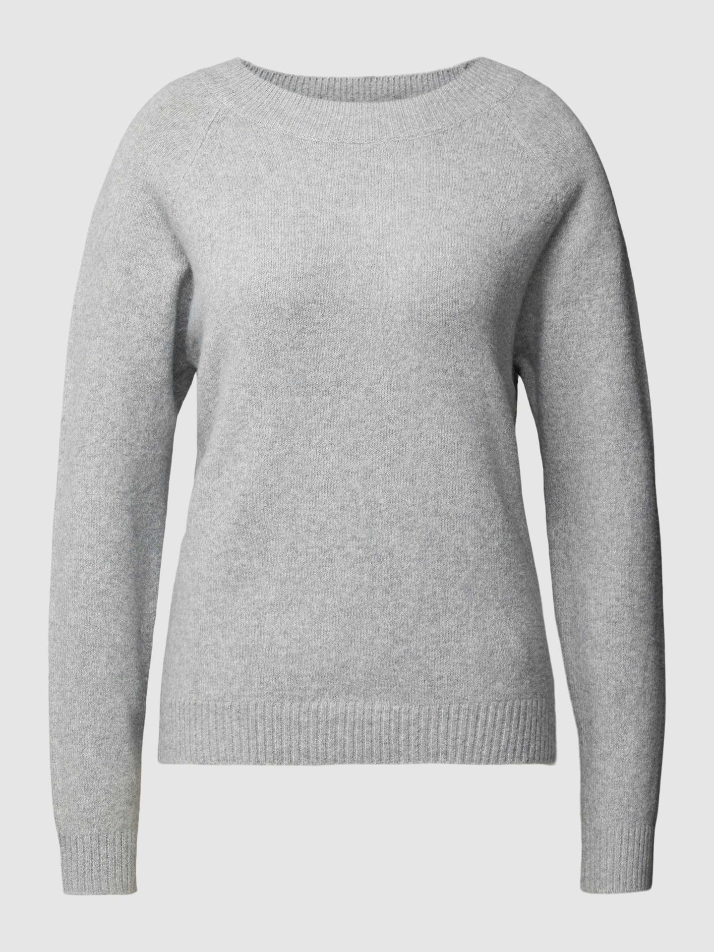 Sweter z dzianiny z okrągłym dekoltem model ‘DOFFY’